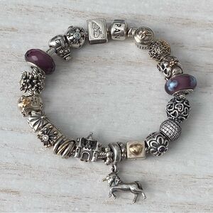 Retired Authentic Pandora Bracelet Fairytale Charms Rare 925 ALE